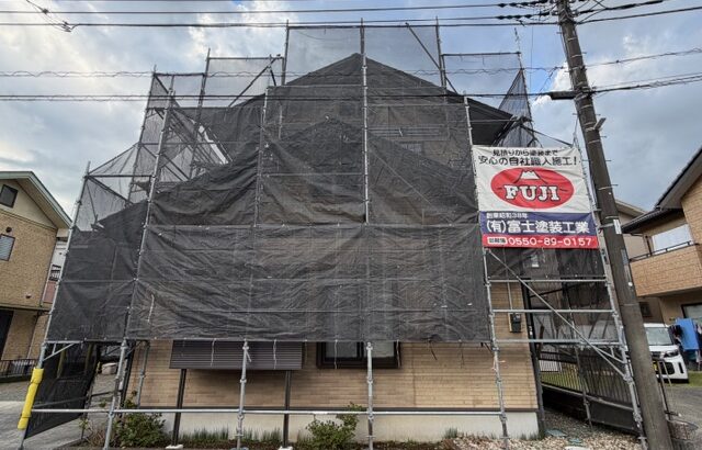 御殿場市　竃　M様邸　外部塗替え工事